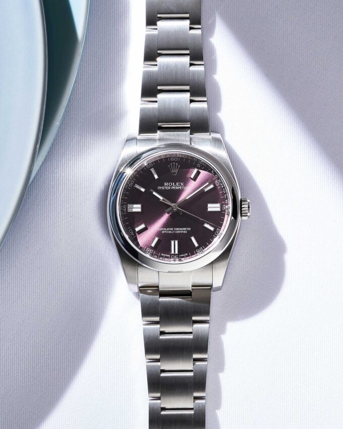 Rolex Oyster Perpetual Red Grape